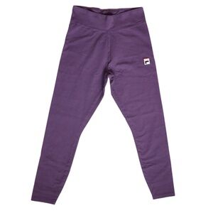 Purple mid-to-high rise FILA leggings